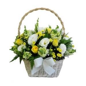 Lẵng hoa như ý đẹp tặng sếp