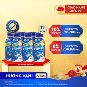 Combo 12 chai Ensure Gold 237ml - Voucher hấp dẫn